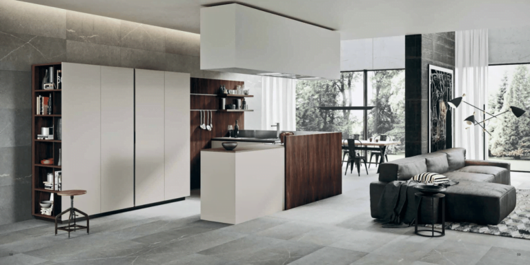 cuisine ouverte sur le salon